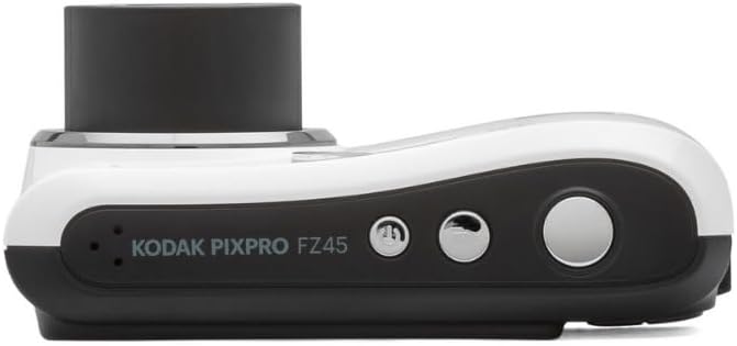 Kodak PIXPRO FZ45 Friendly Zoom Digital Camera (White) Bundle with 32GB SD Card and AA Batteries (4-Pack) (3 Items)