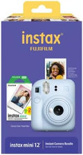 Fujifilm Instax Mini 12 Instant Camera with Bonus Film, 20 Sheets - Blue (Blue)