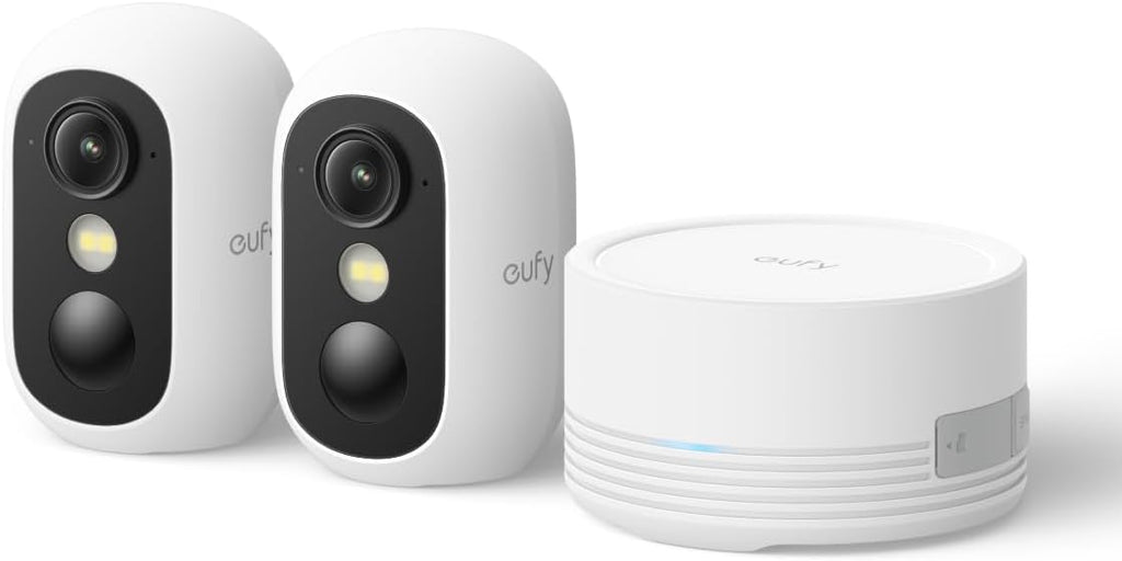 eufy Security eufyCam C35 2-Cam Kit, Wireless Indoor/Outdoor Camera, Magnetic Mount, Color Night Vision, Local Storage, No Monthly Fee, IP67, Facial Recognition, Solar Panel Compatible, Build-in 8GB