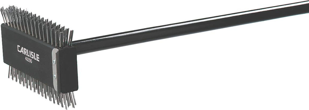 SPARTA 4029000 Stainless Steel Grill Brush, Grill Scraper With Metal Bristles, 30.5 Inches, Black, (Pack of 6)