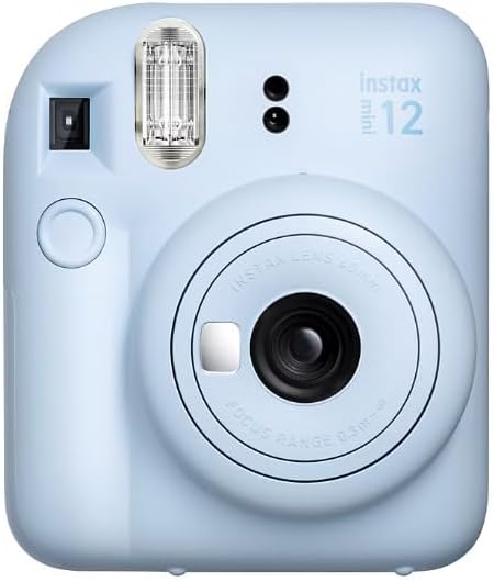 Fujifilm Instax Mini 12 Instant Camera with Bonus Film, 20 Sheets - Blue (Blue)