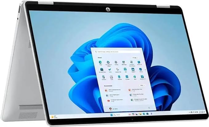 HP OmniBook 5 Flip 2-in-1 14' Full HD+ Touch-Screen Laptop | Intel Core 5 120U|Intel Graphics| Copilot | Webcam| Silver | 8GB RAM DDR5 | 1024GB SSD |Windows 11 Pro |