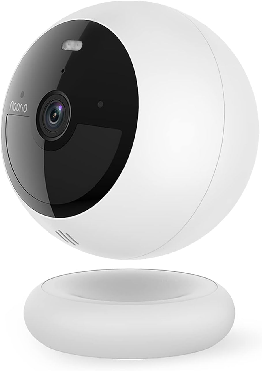 Noorio B211 Security Camera Indoor Outdoor Wireless 2K+ Bluetooth Camera for Home Security, Motion Activated Security Camera Spotlight Color Night Vision 16GB Local Storage Work with Alexa Magntic