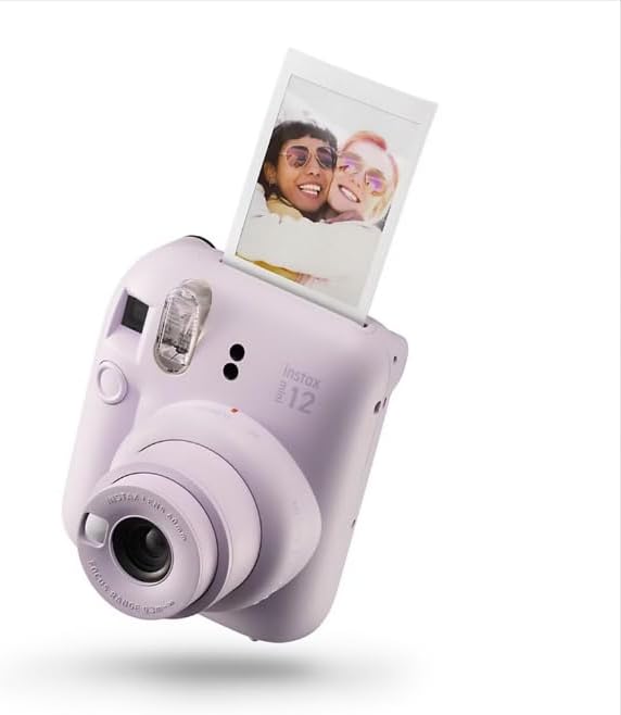 Fujifilm Instax Mini 12 Instant Camera with Bonus Film, 20 Sheets - Lilac (Purple)