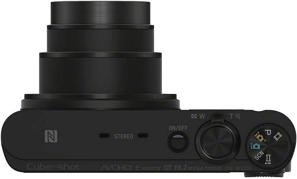 Sony DSCWX350 18 MP Digital Camera (Black)
