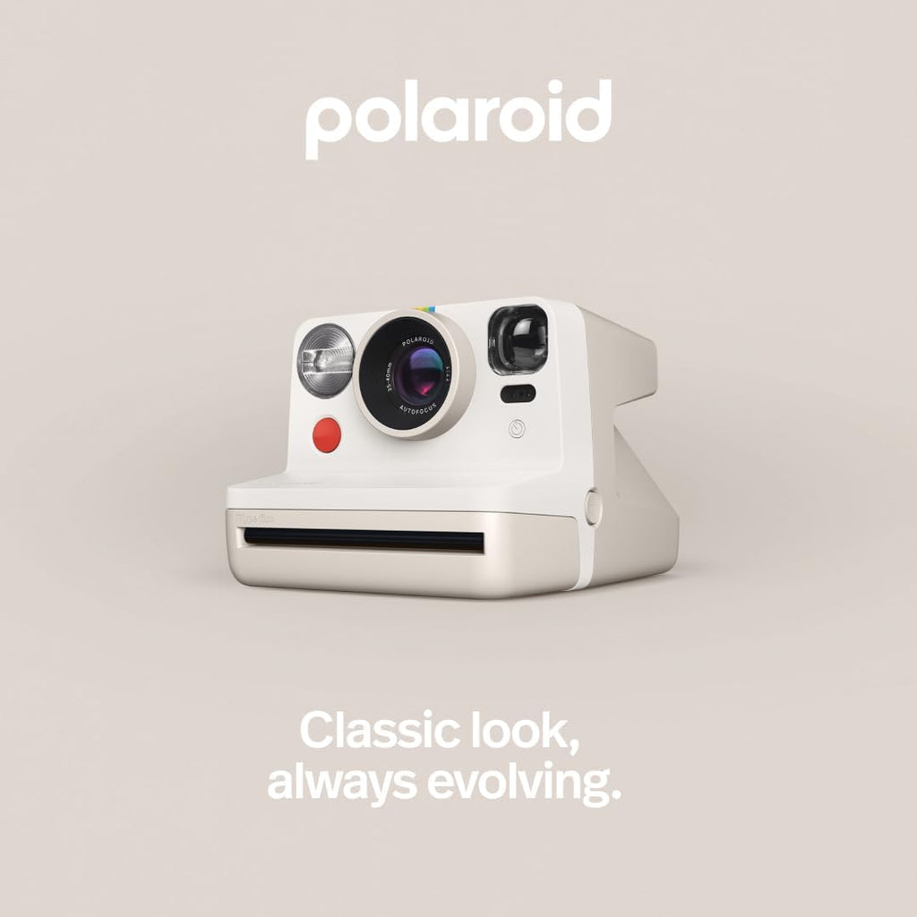 Polaroid Now 2nd Generation I-Type Instant Film Camera - Vintage White (9130)