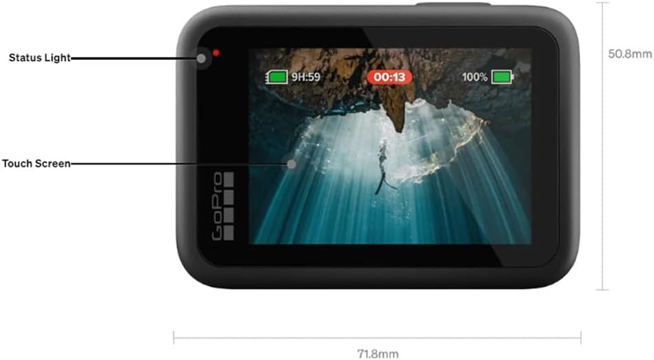 GoPro HERO13 Black - Waterproof Action Camera with 5.3K60 Video, 27MP Photo + Compatability with HB-Series Lenses