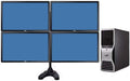 Trading Computer System Dell Precision T5500 Workstation - 32GB of Ram- 8 Core 2X 2.93 Quad Xeon Intel ProcessorsNEW 500GB SSD +NEW 4TB HD - w/ 4X 24' Monitors + Quad Stand (Renewed)