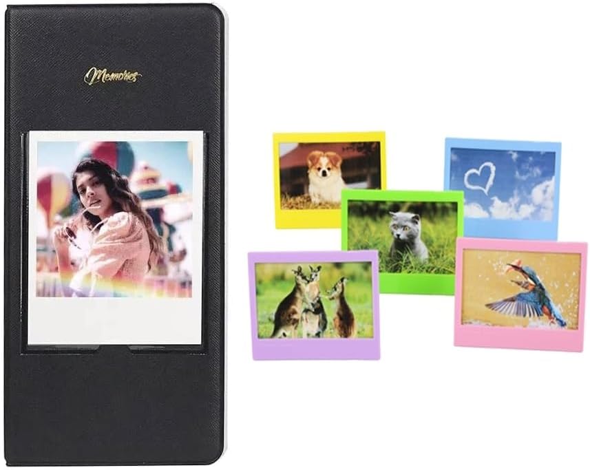 FUJIFILM INSTAX Wide 400 Instant Camera | Sage Green Bundled with INSTAX Wide Instant Film | 20 Exposures + Wide Album & Colored Frames + Cleaning Cloth (4 Items)