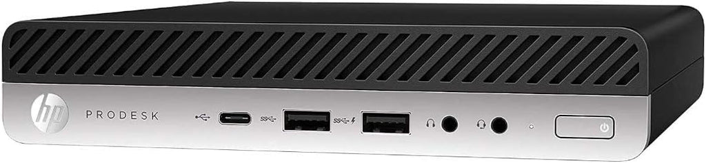 HP ProDesk 600 G4 Mini Desktop Computer with 24' Monitor, Intel Core i5-8500T 3.5GHz, 8GB RAM, 256GB SSD, Keyboard and Mouse, USB-C, WiFi & BT, Windows 11 Pro (Renewed)