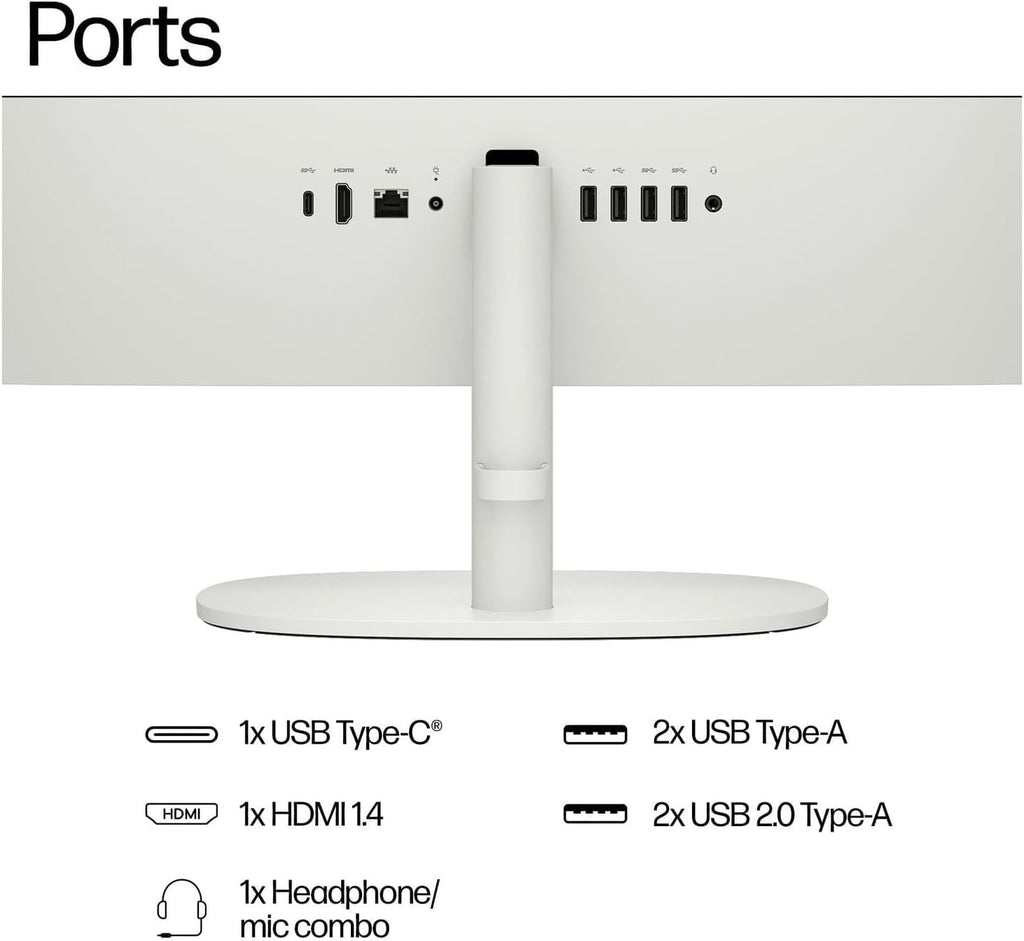 HP 2025 22' FHD All-in-One Desktop Computer • The New Version for Everyday Use • Latest 13th Gen Intel Quad-Core CPU • 8GB DDR5 • 128GB Storage • HDMI • Type-C • Wi-Fi • HD Webcam • Win11 Pro