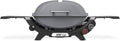 Weber Q 2800N+ Liquid Propane Portable Grill, Smoke Grey – Wide 250°–700°F Temp Range with Plus Burner for Searing, Low‑Temp Roasting & High-Dome Lid for Travel & Camping