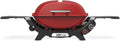 Weber Q 2800N+ Liquid Propane Portable Grill, Flame Red – Wide 250°–700°F Temp Range with Plus Burner for Searing, Low‑Temp Roasting & High-Dome Lid for Travel & Camping