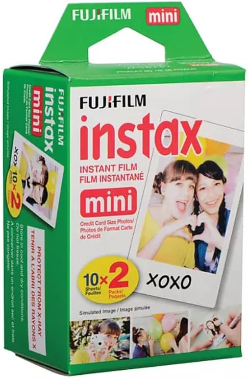 Fujifilm Instax Mini 12 Instant Camera with Bonus Film, 20 Sheets - Blue (Blue)