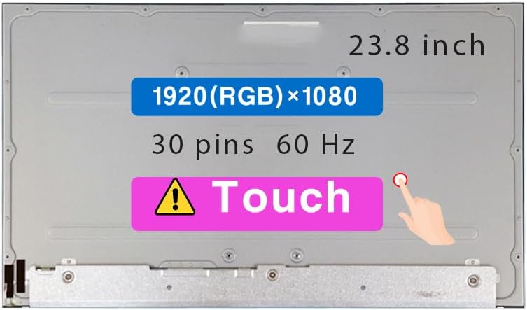 23.8' Screen Replacement for HP Pavilion All in One 24-D 24-DP1056QE 30 pin FHD 1920×1080 LCD Touch Display Panel