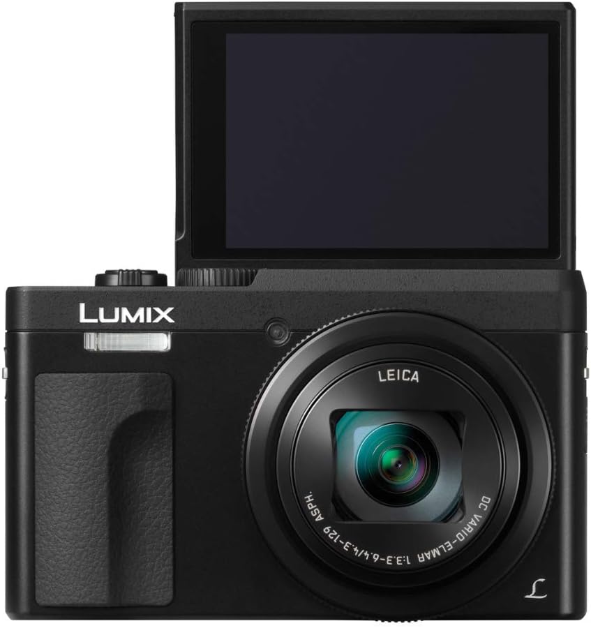 Panasonic LUMIX DC-ZS70K, 20.3 Megapixel, 4K Digital Camera, Touch Enabled 3-Inch 180 Degree Flip-front Display, 30X LEICA DC VARIO-ELMAR Lens, WiFi (Black)