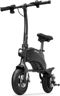 Jetson LX10 Folding Electric Ride-On - Includes Easy Folding Mechanism, 250 Watt Motor, Top Speed of 15.5 mph, Twist Throttle, 10' Wheels, With Pegs, Black, JLX10-2BLK