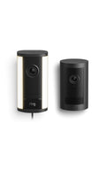 Ring Spotlight Cam Pro, Plug-In (Newest Model), Black with Outdoor Cam Plus, Battery, Black