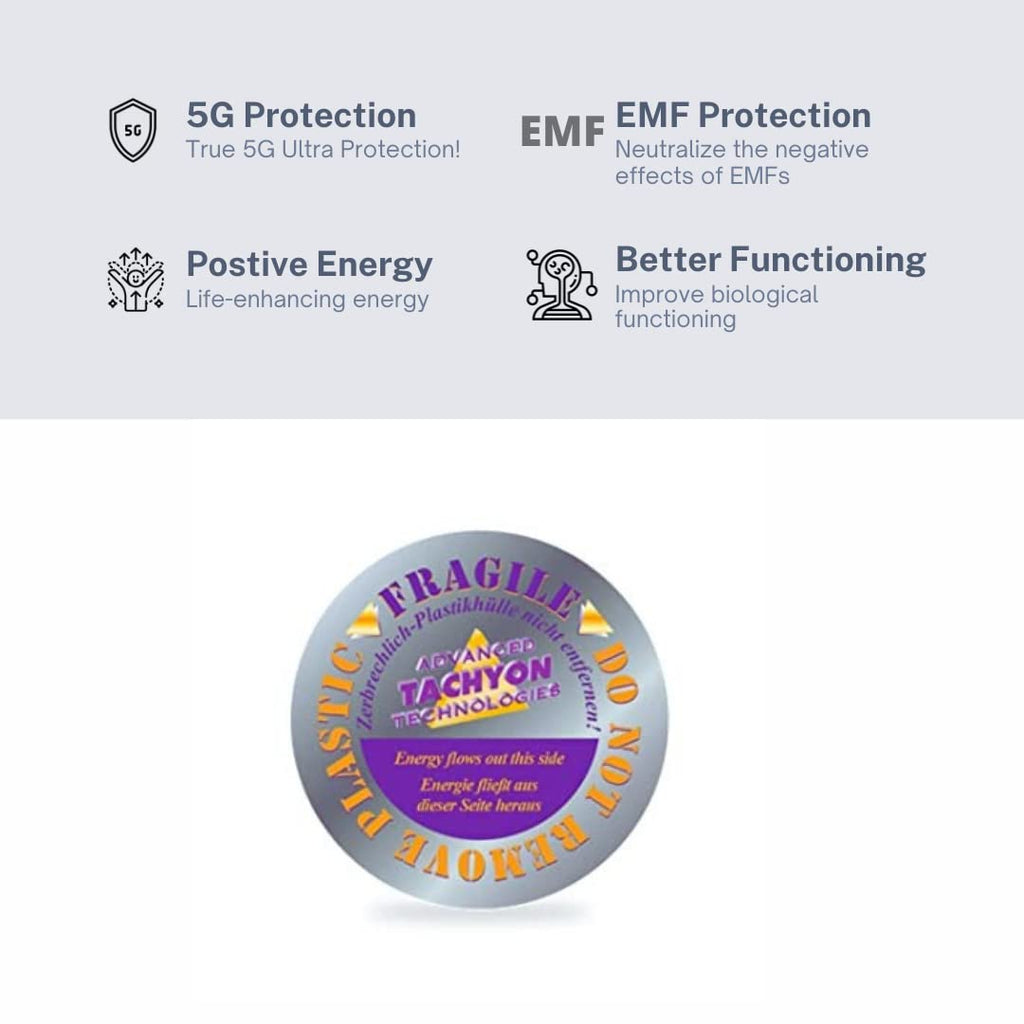 6-Inch Tachyonized Silica Disk 3-Pack | 5G & EMF Protection for Circuit Breakers, Computers, refrigerators, televisions, laptops, Tablets,Devices | Radiation Shield