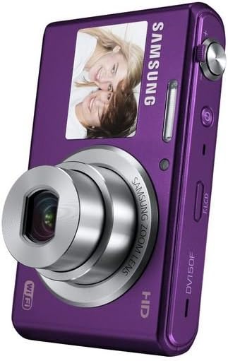 Samsung DV150F 16.2MP Smart WiFi Digital Camera with 5x Optical Zoom and 2.7' front and 1.5' rear Dual LCD Screens (Purple) (OLD MODEL)