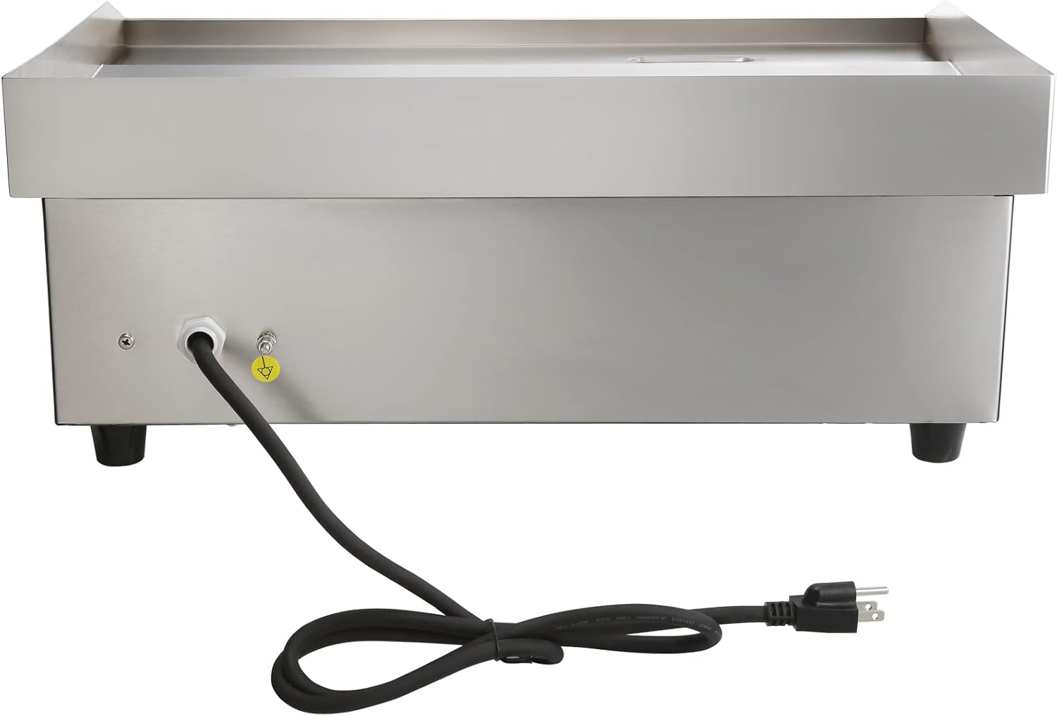 VEVOR Commercial Electric Griddle, 22', 1600W Countertop Flat Top Griddle, Stainless Steel Teppanyaki Grill w/Iron Cooking Plate, 122-572℉ Adjustable Temp Control 2 Shovels & Brushes, 110V