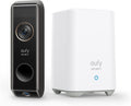 eufy Security Video Doorbell Dual Camera, 2K HD, Wireless, Battery-Powered, HomeBase, Dual Motion Detection, Smart Recognition, No Monthly Fee, 16GB Storage