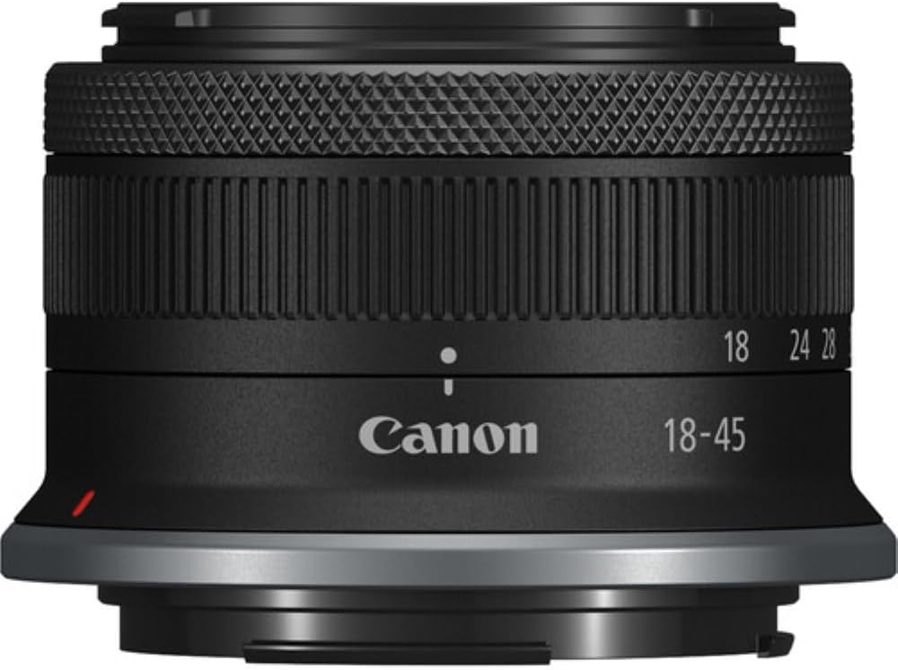 Canon EOS R100 Mirrorless Camera with RF-S18-45mm F4.5-6.3 IS STM Lens Kit, 24.1 Megapixel CMOS (APS-C) Sensor, 4K Video, RF Mount | Black Bundled with 64GB Memory Card & Camera Shoulder Bag (3 Items)