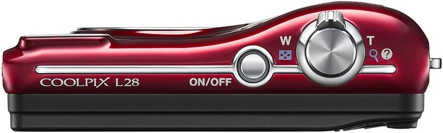 Nikon COOLPIX L28 20.1 MP Digital Camera with 5x Zoom (Red)