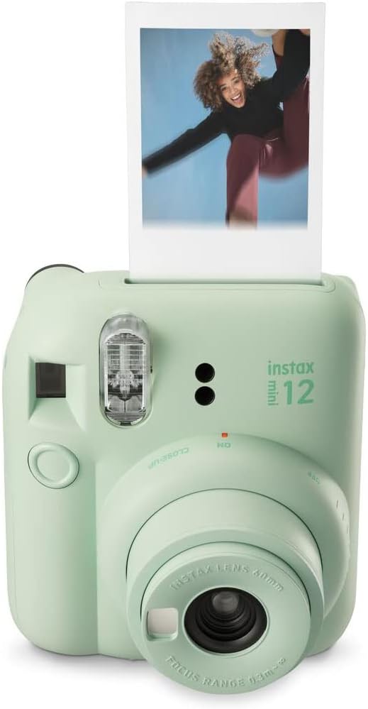 Fujifilm Instax Mini 12 Instant Camera with 40 Shot Film Pack - Mint Green
