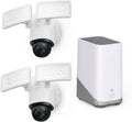 eufy Security Floodlight Wired Camera E340 2pack+Homebase3, Security Camera Outdoor, 355° Pan & Tilt, 24/7 Recording, 2000 LM, Motion Detection, Dual Cam, No Monthly Fee,Expandable Storage up to 16TB