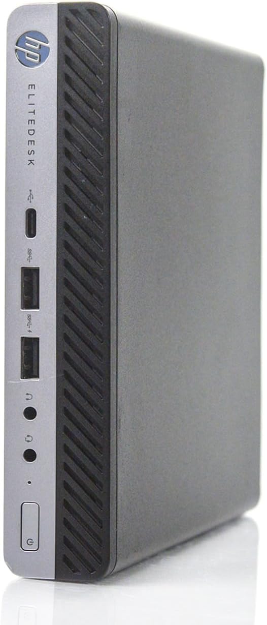 HP EliteDesk 800 G3 Mini Business Desktop PC Intel Quad-Core i7-6700T up to 3.6G, 32G DDR4,240G SSD,VGA,DP Port,Windows 10 Professional 64 Bit-Multi-Language-English/Spanish (Renewed)