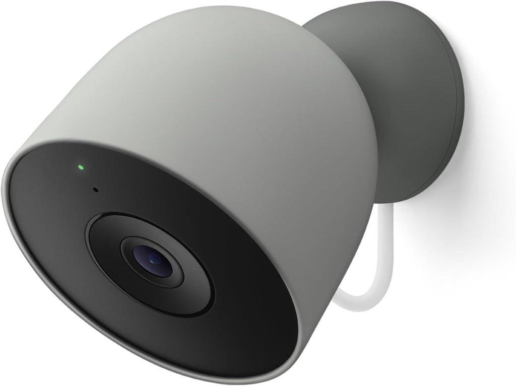 Google Nest Cam Outdoor (Wired, 2nd Gen) - Security Camera with 2K Video and Gemini, Night Vision, 2-Way Audio - Works with Google Home - 2025 Model - Hazel