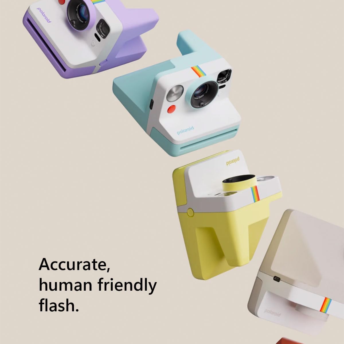 Polaroid Now 3rd Generation i-Type Instant Film Camera with 16 Color Film Photos, Yellow, with Signature Series Power Bundle