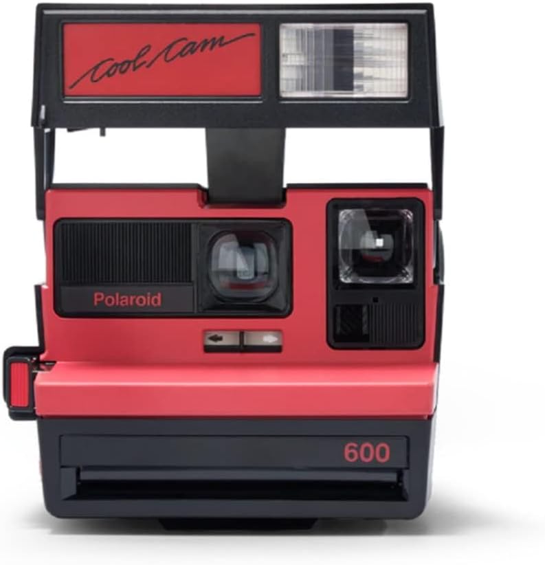 Polaroid 600 Cool Cam Instant Camera – Classic Red & Black – Refurbished Vintage Camera – Uses 600 Film (Renewed)