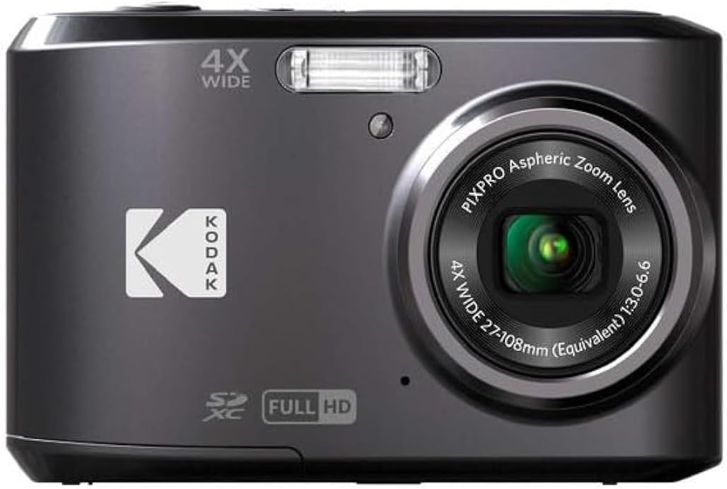 Kodak PIXPRO Friendly Zoom FZ43-BK 16MP Digital Camera with 4X Optical Zoom and 2.7' LCD Screen (Black)
