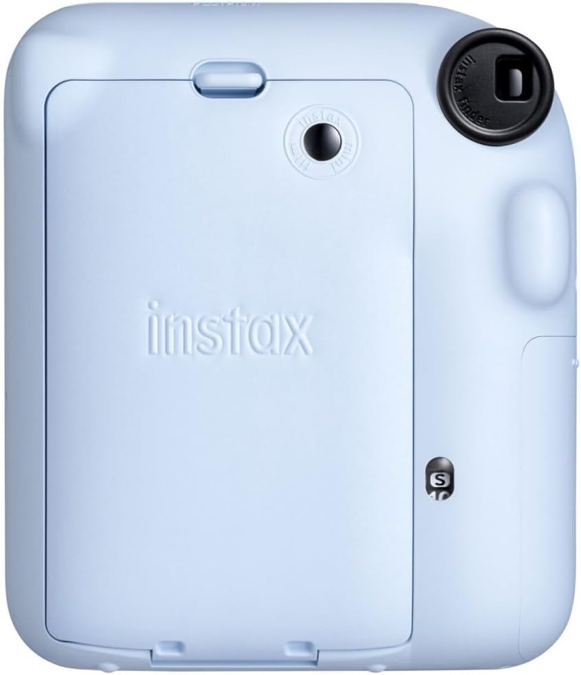 FUJIFILM INSTAX Mini 12 Instant Film Camera | Pastel Blue Bundled with INSTAX Mini Instant Film |40 Exposures + Instax Accessory Bundle + AA Batteries + Cleaning Cloth (10 Items)