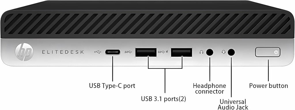 HP EliteDesk 800 G3 Mini Business Desktop Computer with 21.5' FHD Monitor PC Bundle, Intel Core i5-6500T, 16GB RAM, 512GB SSD, DP Cable, Keyboard & Mouse, Windows 11 Pro (Renewed)
