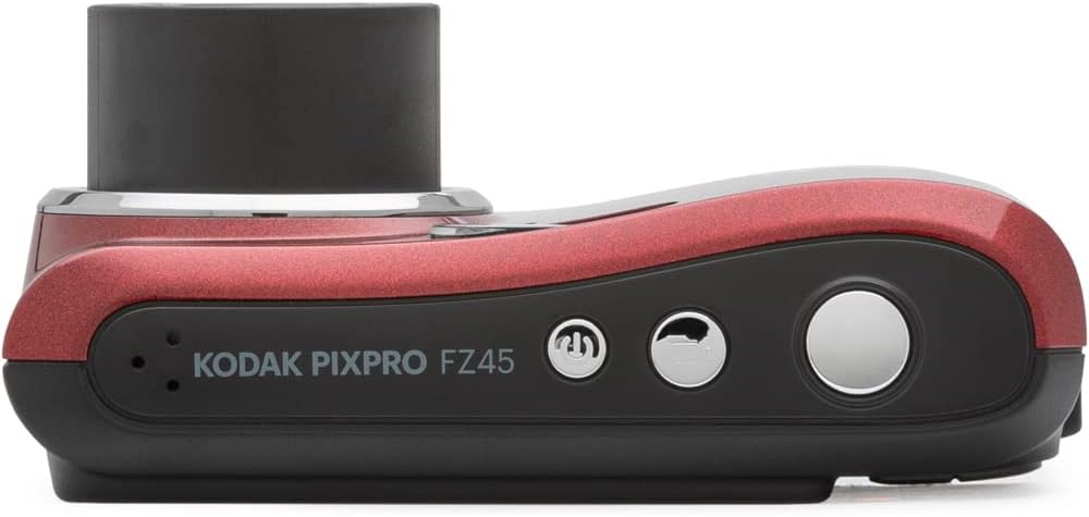 Kodak FZ45RD PIXPRO 16MP Digital Camera Red Bundle with Lexar 64GB High-Performance 800x UHS-I SDHC Memory Card Blue Series
