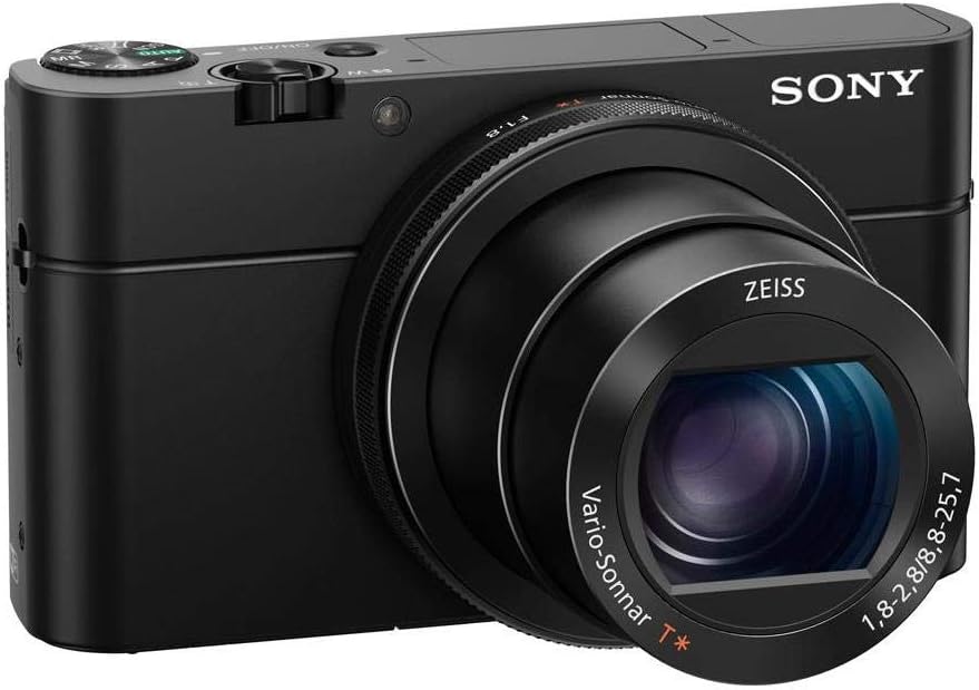 Sony RX100 IV 20.1 MP Premium Compact Digital Camera w/ 1-inch Sensor, 4K Movies and 40x Super Slow Motion HD DSCRX100M4/B, Black