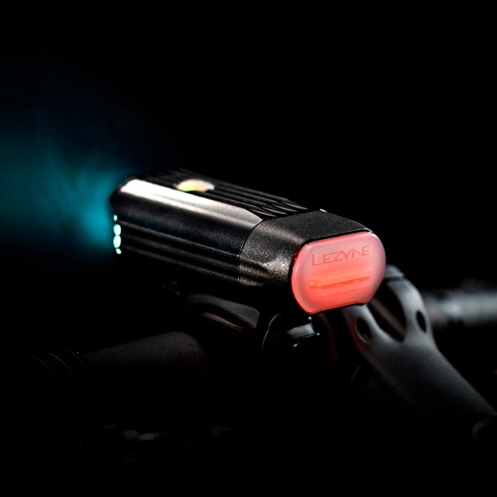 LEZYNE Radar React System, Front & Rear LED Bike Lights - Bright IPX7 Waterproof Day/Nighttime Cycling Road Visibility Headlight & Taillight - Automatic Radar Vehicle Detection, Visual/Audio Alerts