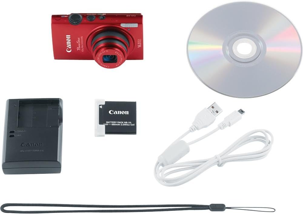 PowerShot ELPH 130 IS Red 16mp 8xOPT