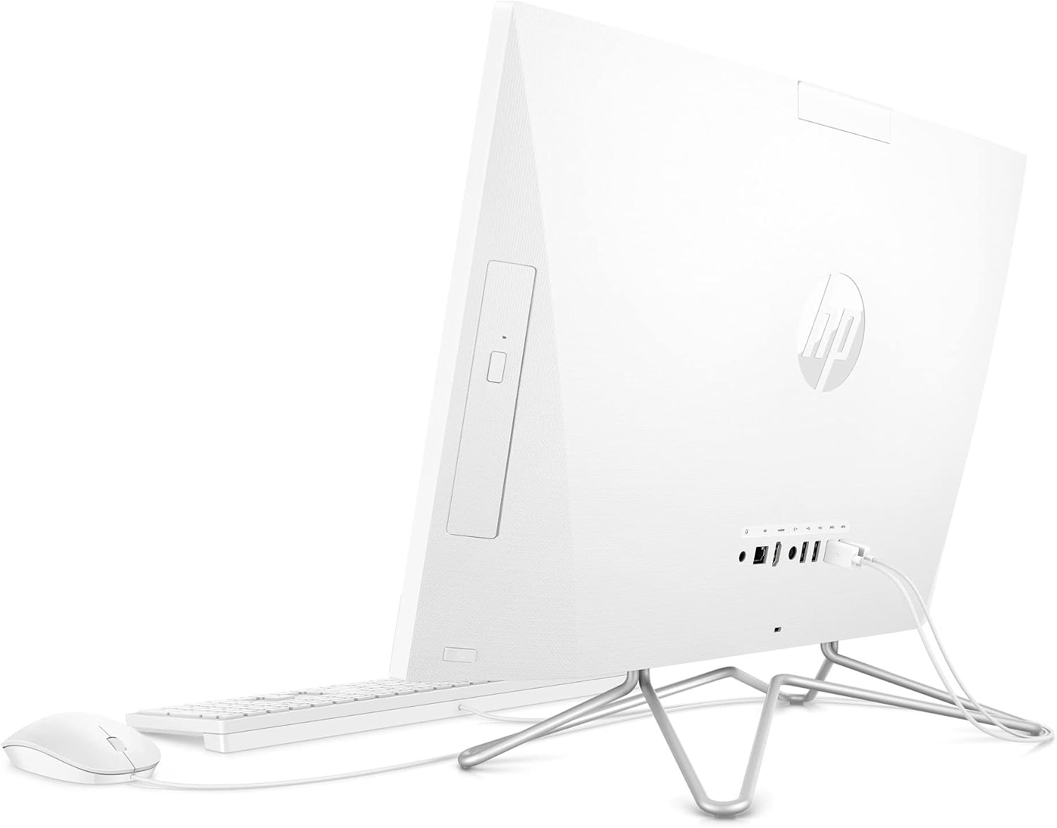 HP All-in-One Desktop PC, 11th Gen Intel Core i3-1115G4 Processor, 8 GB RAM, 512 GB SSD Storage, Full HD 23.8' Display, Windows 10 Home, Remote Work Ready, Mouse and Keyboard (24-dp1250, 2021)