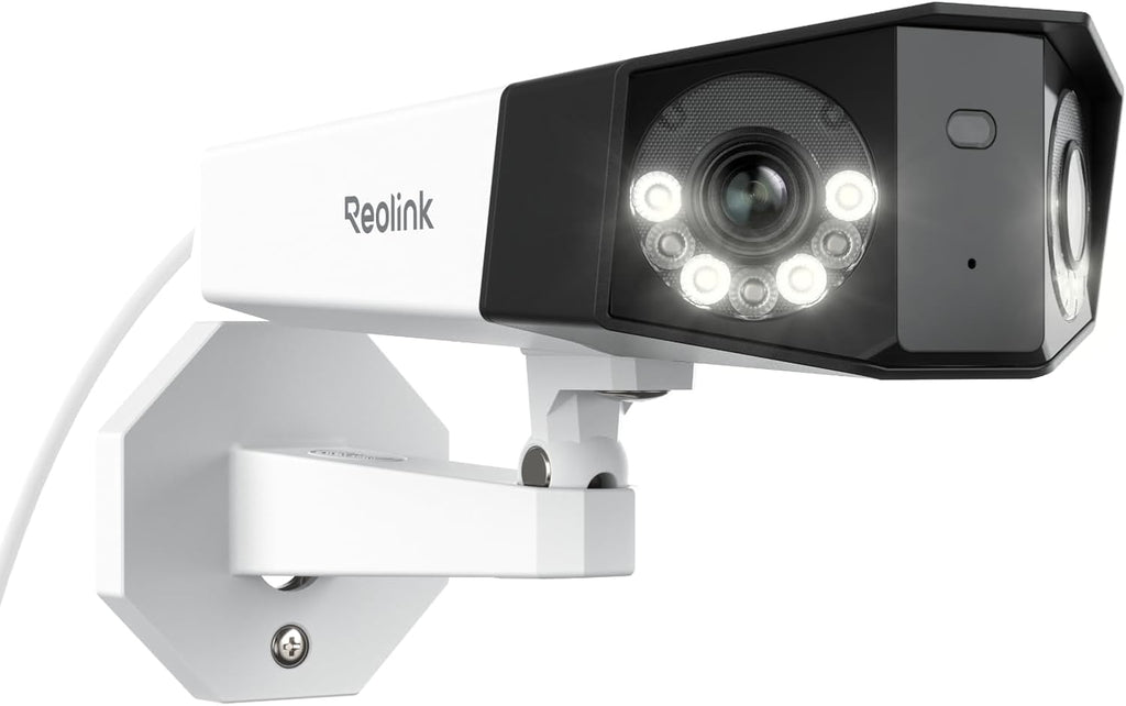 REOLINK 4K PoE Security Camera System, Home Outdoor IP Camera in 180 Degree Viewing Angle, Human/Vehicle/Pet Detection, Color Night Vision, Two Way Talk, Up to 512GB microSD Card, Duo 2 PoE