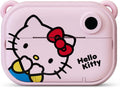 kiimento Sanrio Licensed Instant Print Digital Camera, Best Travel Buddy Hello Kitty, 2.4' HD Screen, Ink-Free B&W Printing, Selfie Lens, 1080p Video, 32GB Memory Card (Model P)