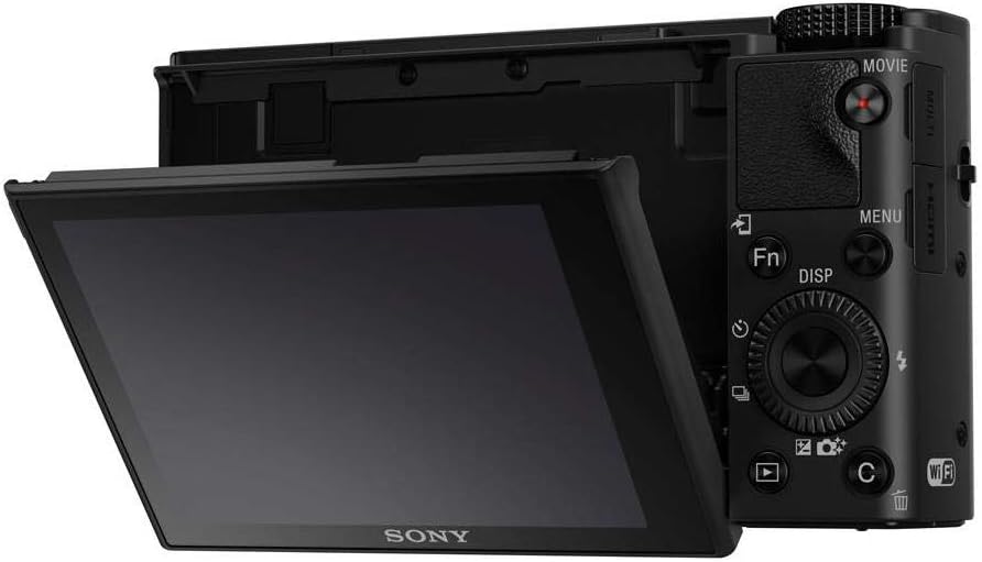 Sony RX100 IV 20.1 MP Premium Compact Digital Camera w/ 1-inch Sensor, 4K Movies and 40x Super Slow Motion HD DSCRX100M4/B, Black