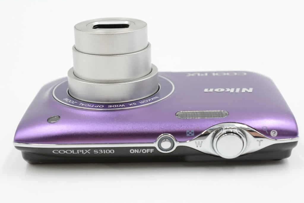 Nikon COOLPIX S3100 14 MP Digital Camera with 5x NIKKOR Wide-Angle Optical Zoom Lens and 2.7-Inch LCD (Purple) (OLD MODEL)