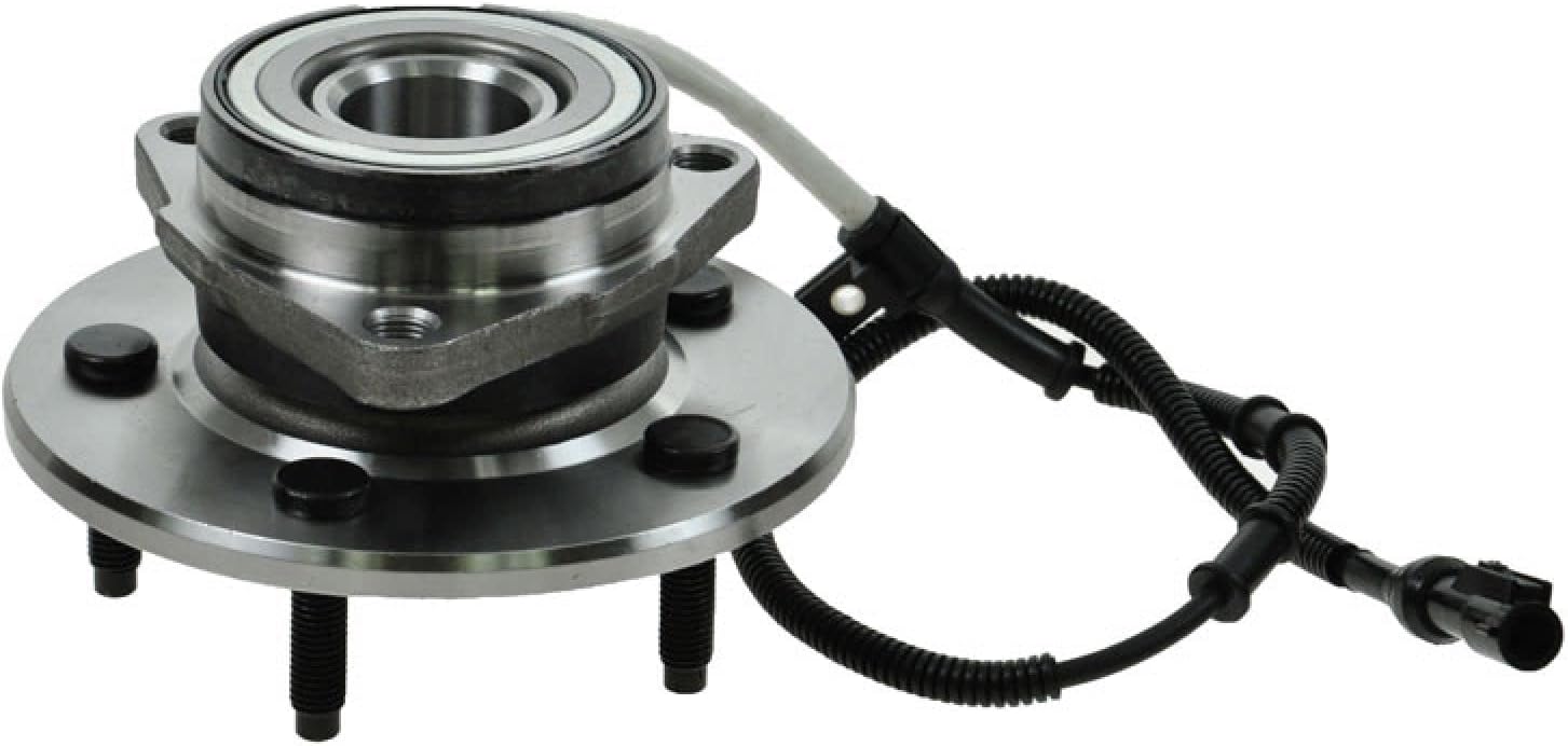 TRQ 2 Piece Front Wheel Bearing & Hub Assembly Set 4WD Compatible with 1997-2000 Ford F-150