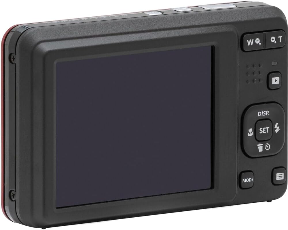 KODAK PIXPRO FZ55 Digital Camera Bundle, Includes: SanDisk 64GB SDXC Memory Card, SD Card Reader Compatible with Computers and Smartphones and Memory Card Wallet (4 Items) (Red)