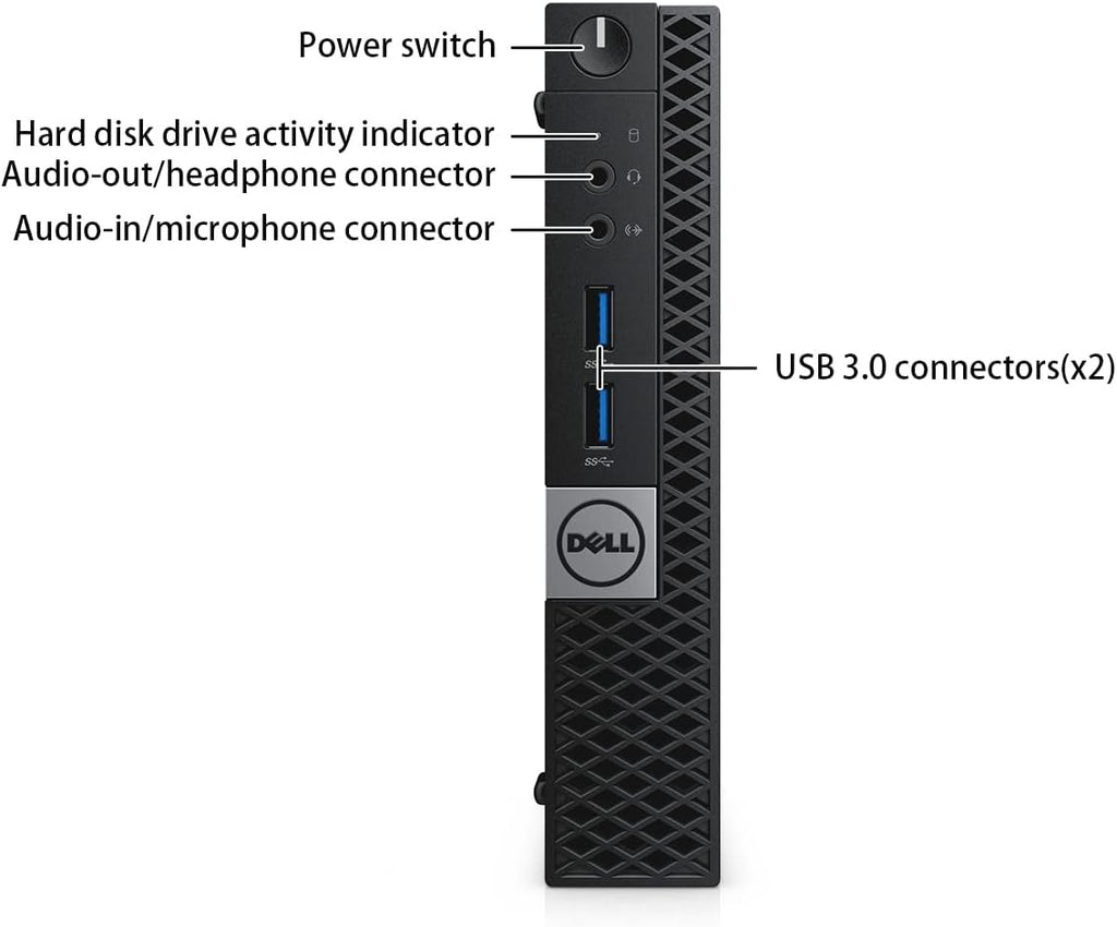 Dell Optiplex 3040 Micro Computer Mini Tower PC, Intel Quad Core i5-6500T, 8GB DDR4 RAM, 256GB SSD, Win 11 Pro (Renewed)