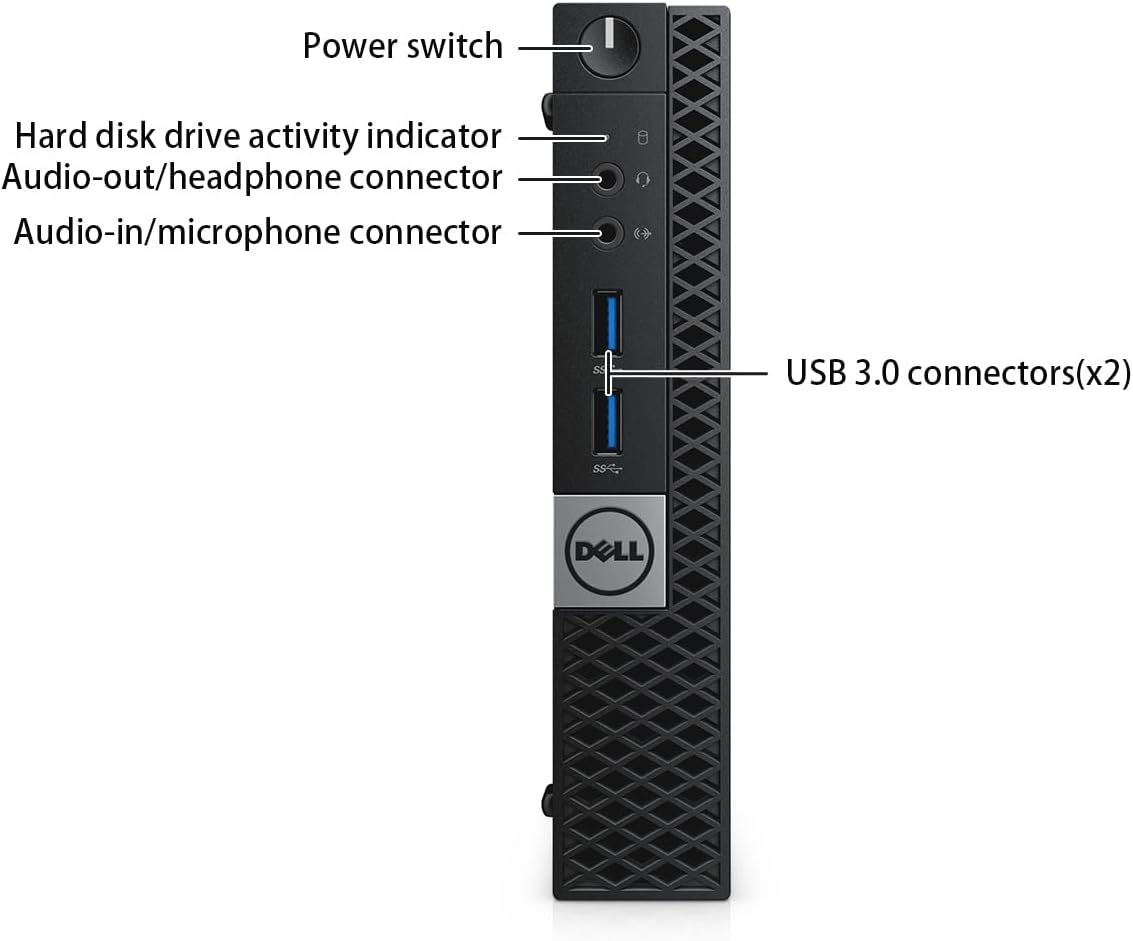 Dell Optiplex 3040 Micro Computer Mini Tower PC, Intel Quad Core i5-6500T, 8GB DDR4 RAM, 256GB SSD, Win 11 Pro (Renewed)